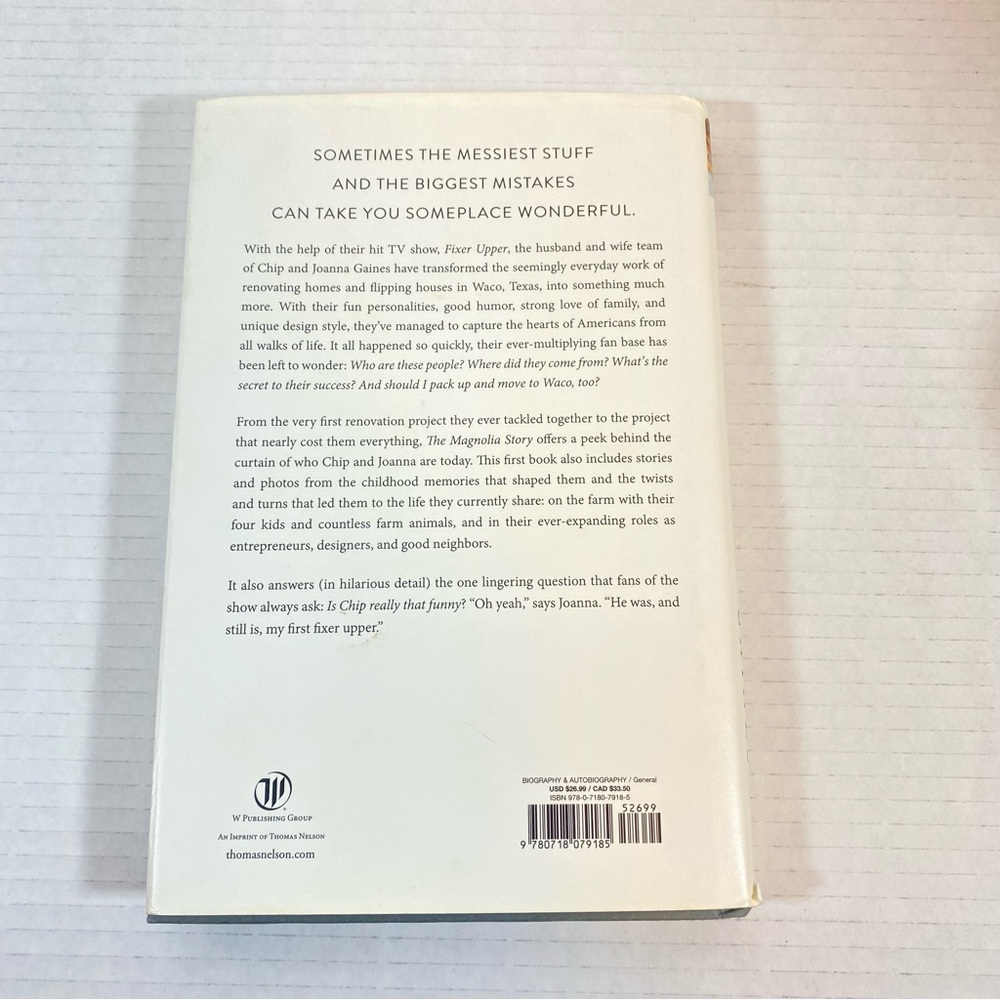 The Magnolia Story by Chip and Joanna Gaines with Mark Dagostino Book - Picture 5 of 6